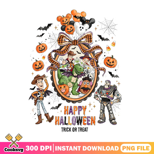 Toy Story Happy Halloween PNG, Woody Buzz PNG, Trick Or Treat PNG