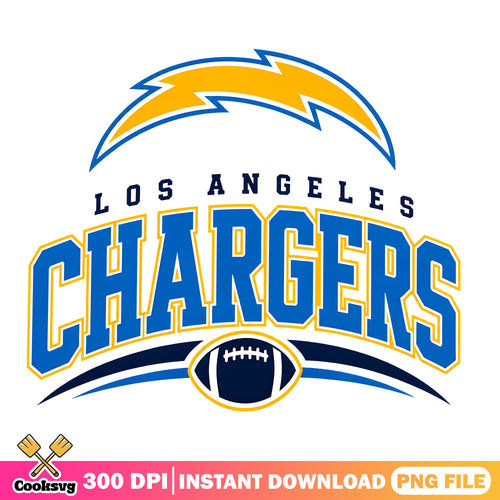Los Angeles Chargers Bolt Arch PNG, Chargers Football PNG, Bolt Up PNG