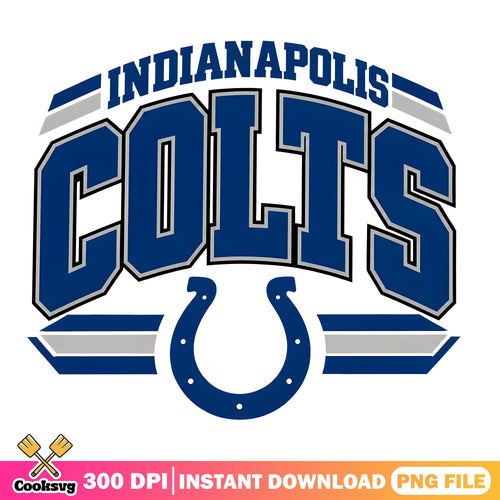 Indianapolis Colts Varsity PNG, Colts Horseshoe PNG, Indy Football PNG