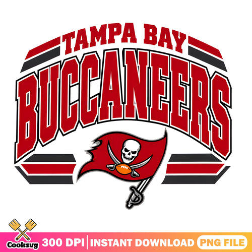 Tampa Bay Buccaneers Varsity PNG, Bucs Skull Flag PNG, Go Bucs PNG