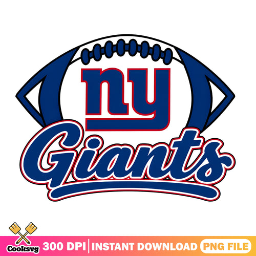 New York Giants Football Logo PNG, NFL Team PNG, Game Day PNG