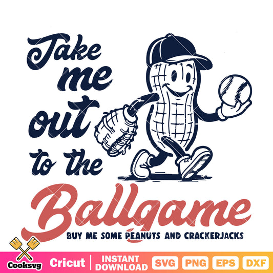 Take me out to the ballgame svg, baseball games today​ svg