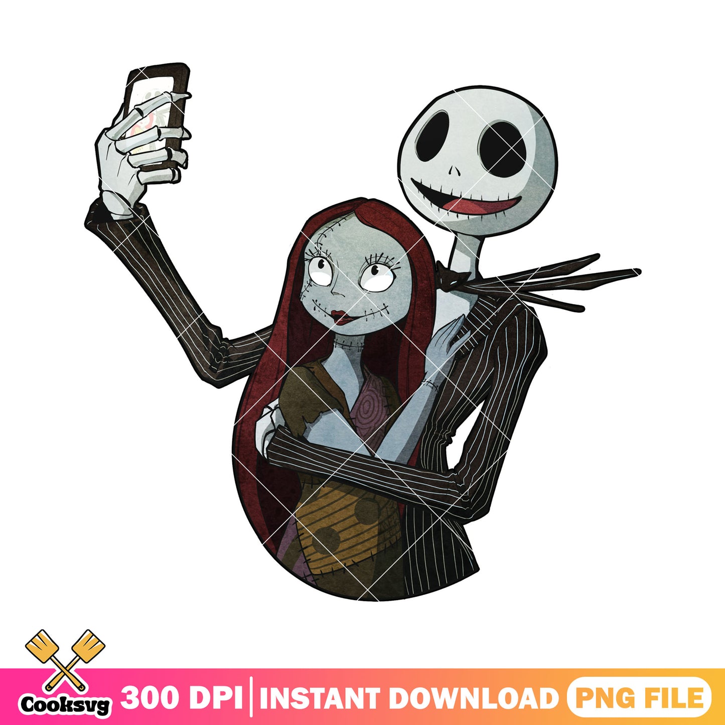 Taking photo with sally png, disney cartoon png, halloween ideas png