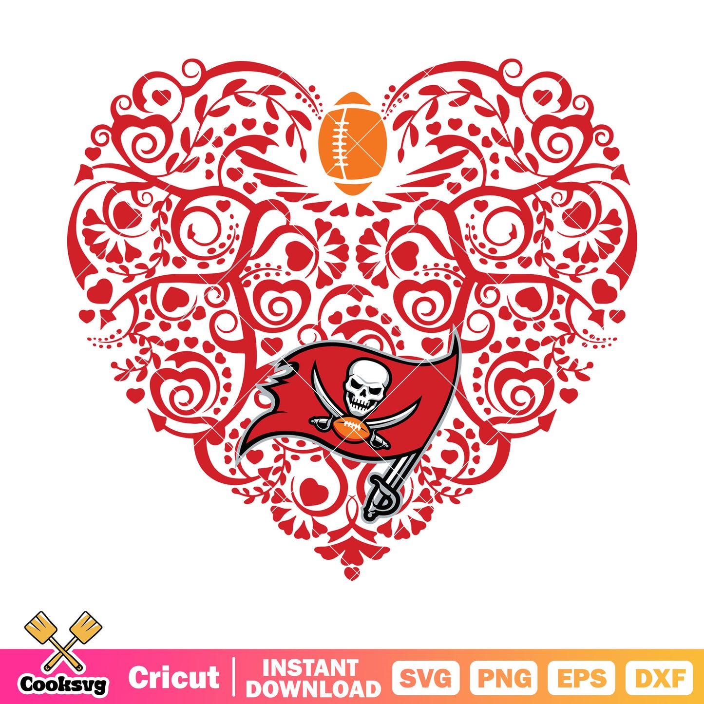 Tampa nfl ball svg, tampa bay buccaneers svg, NFL teams svg