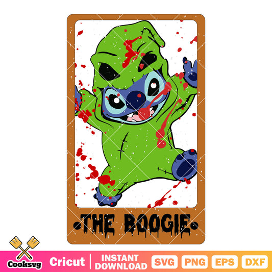 Tarot stitch the boogie svg, halloween tarot​ svg, stitch horror svg