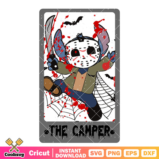Tarot stitch the camper svg, halloween tarot​ svg, stitch halloween svg