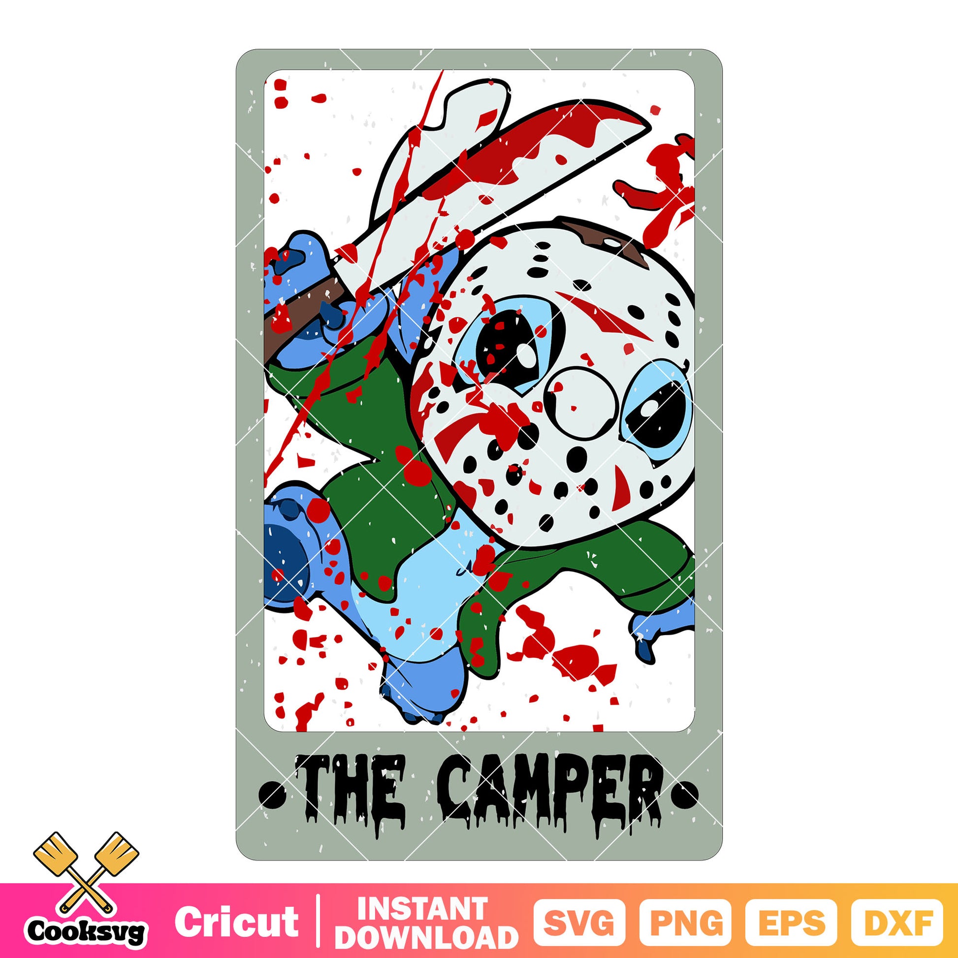 Tarot stitch the horror svg, halloween tarot​ svg, stitch halloween svg