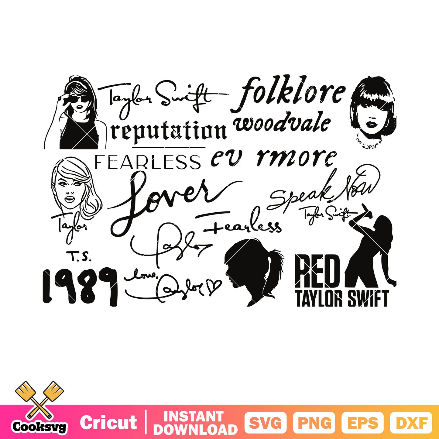 Taylor fearless lover 1989 svg, taylor swift fearless svg