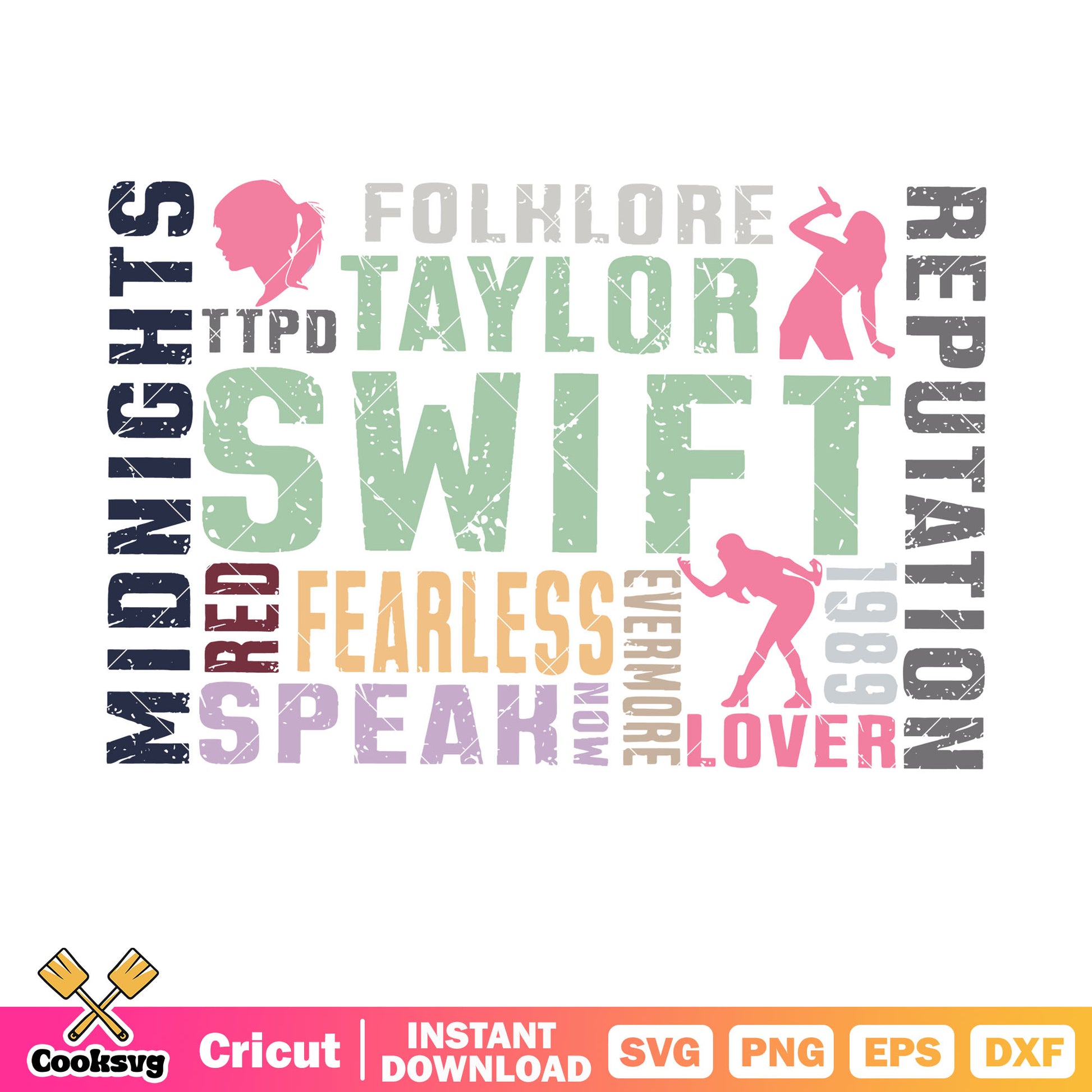 Taylor swift fearless speah svg, taylor swift fearless svg