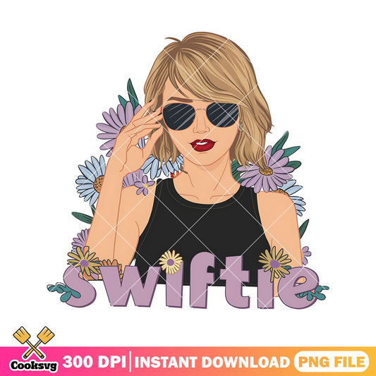 Taylor swiftie and flower png, taylor swift flower​ png