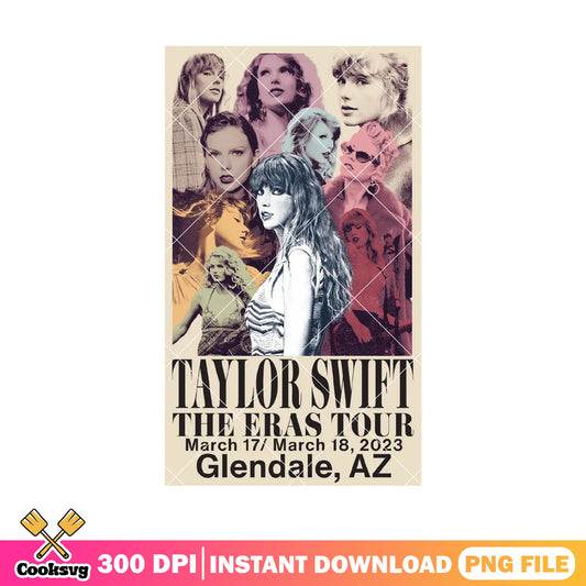 Taylor swift the eras tour glendale png, taylor swift eras tour png