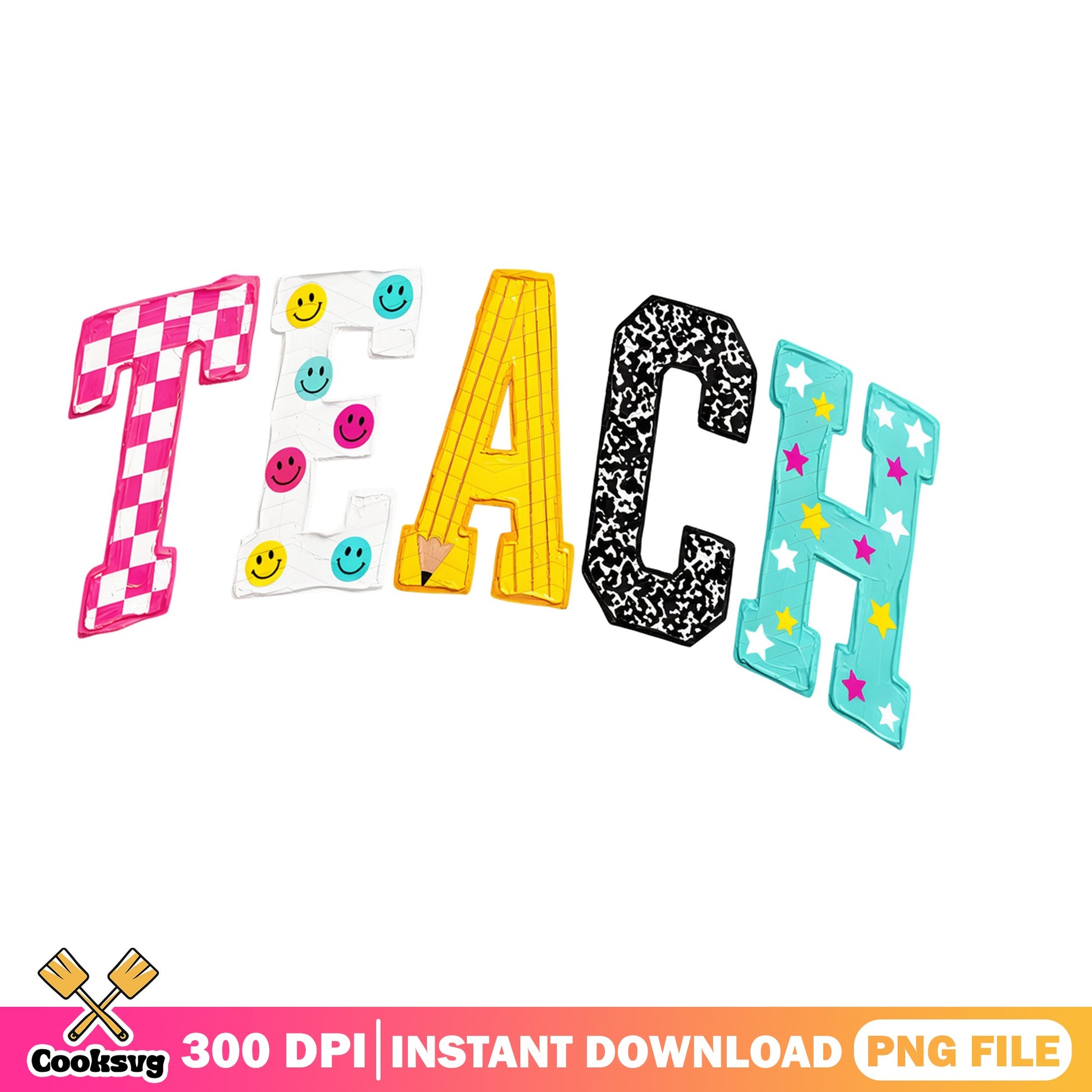 Teach PNG, Retro Teacher Shirt Design, Back To School PNG