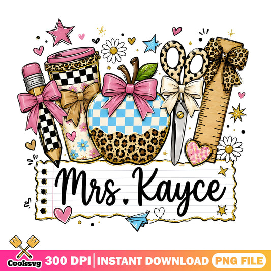 Teacher Appreciation PNG, Back To School PNG, Teacher Gift PNG