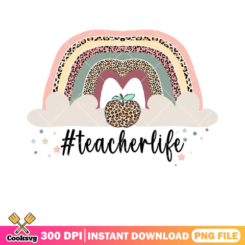 Teacher life apple png, back to school poster png, apple icon png