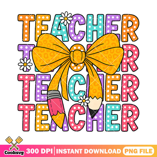 Teacher pencil bow tie school png, teacher bow tie​ png