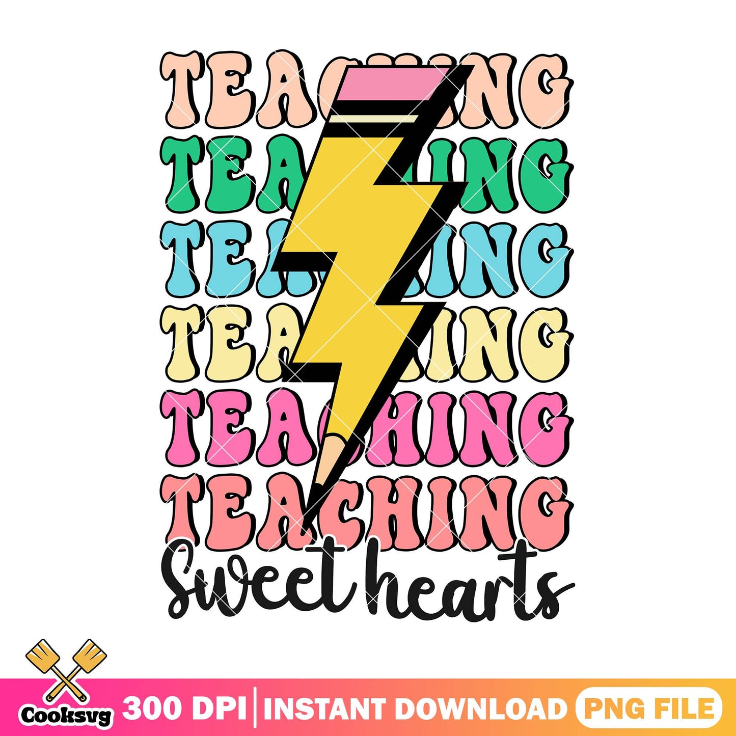 Teaching sweet heart png, going back to school png, colors font png