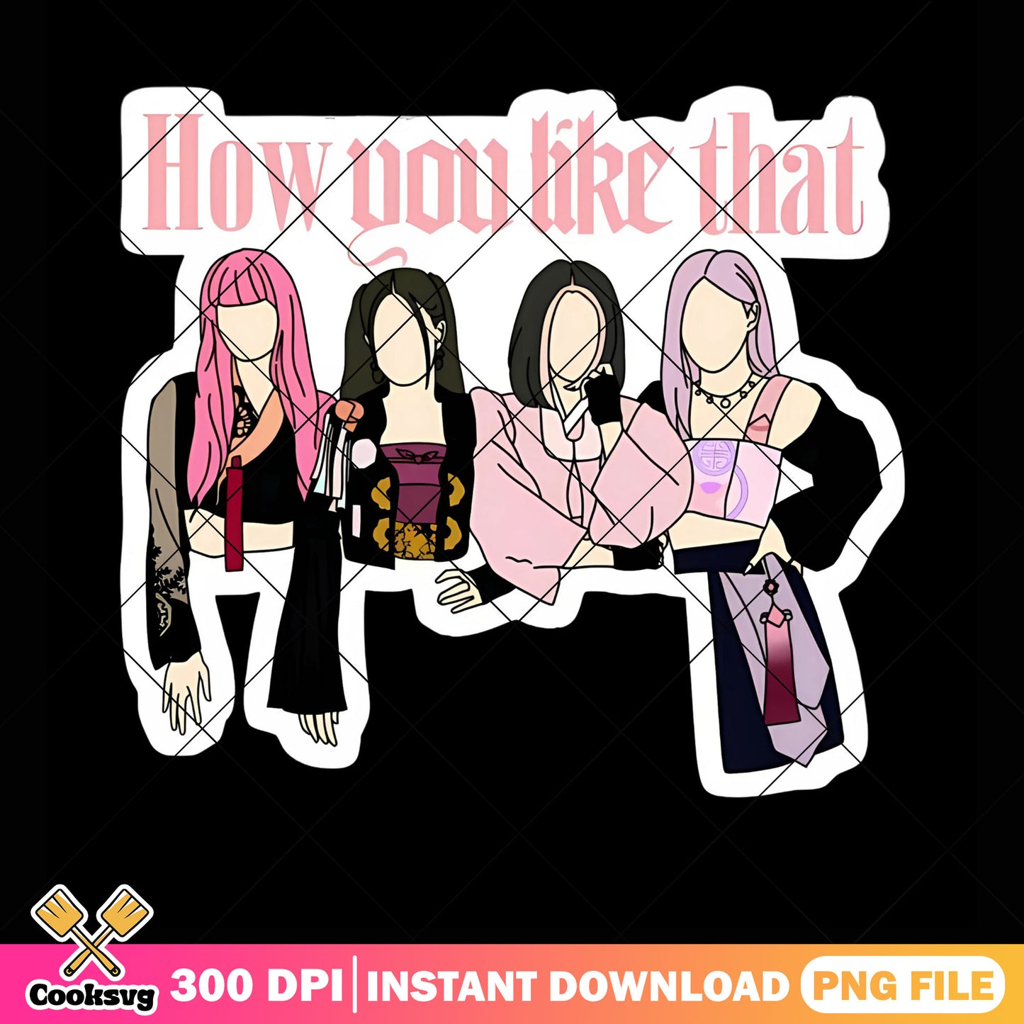 Teenager girls like kpop png, kpop demon hunters png, kpop idols​ png