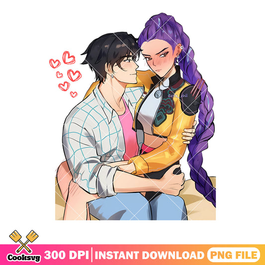 Teenager love rumi jinu png, rụjinu png, kpop demon hunters png