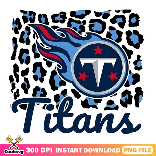 Tennessee Titans Leopard PNG, NFL Football PNG, Titans Logo PNG
