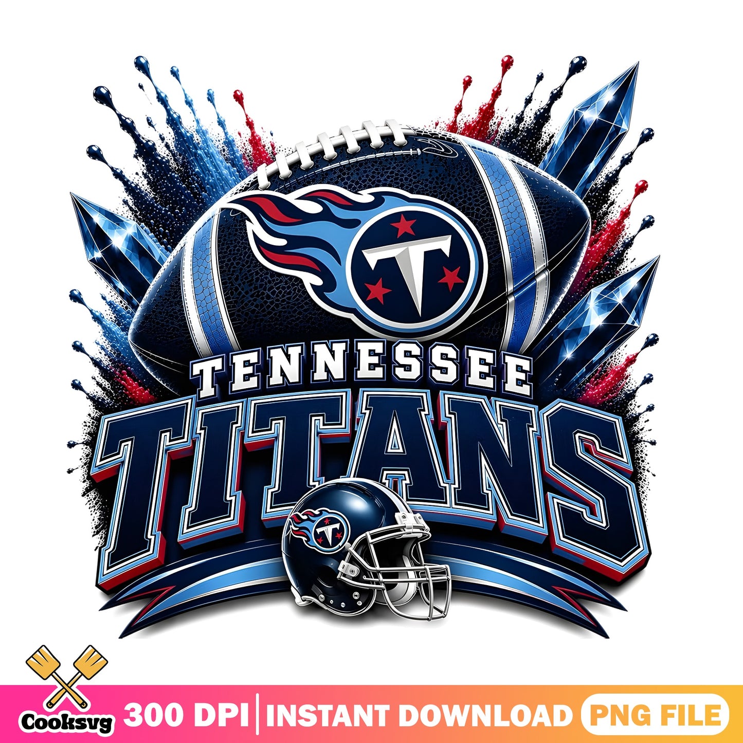 Tennessee Titans PNG, NFL Football Team Sublimation, Sports PNG