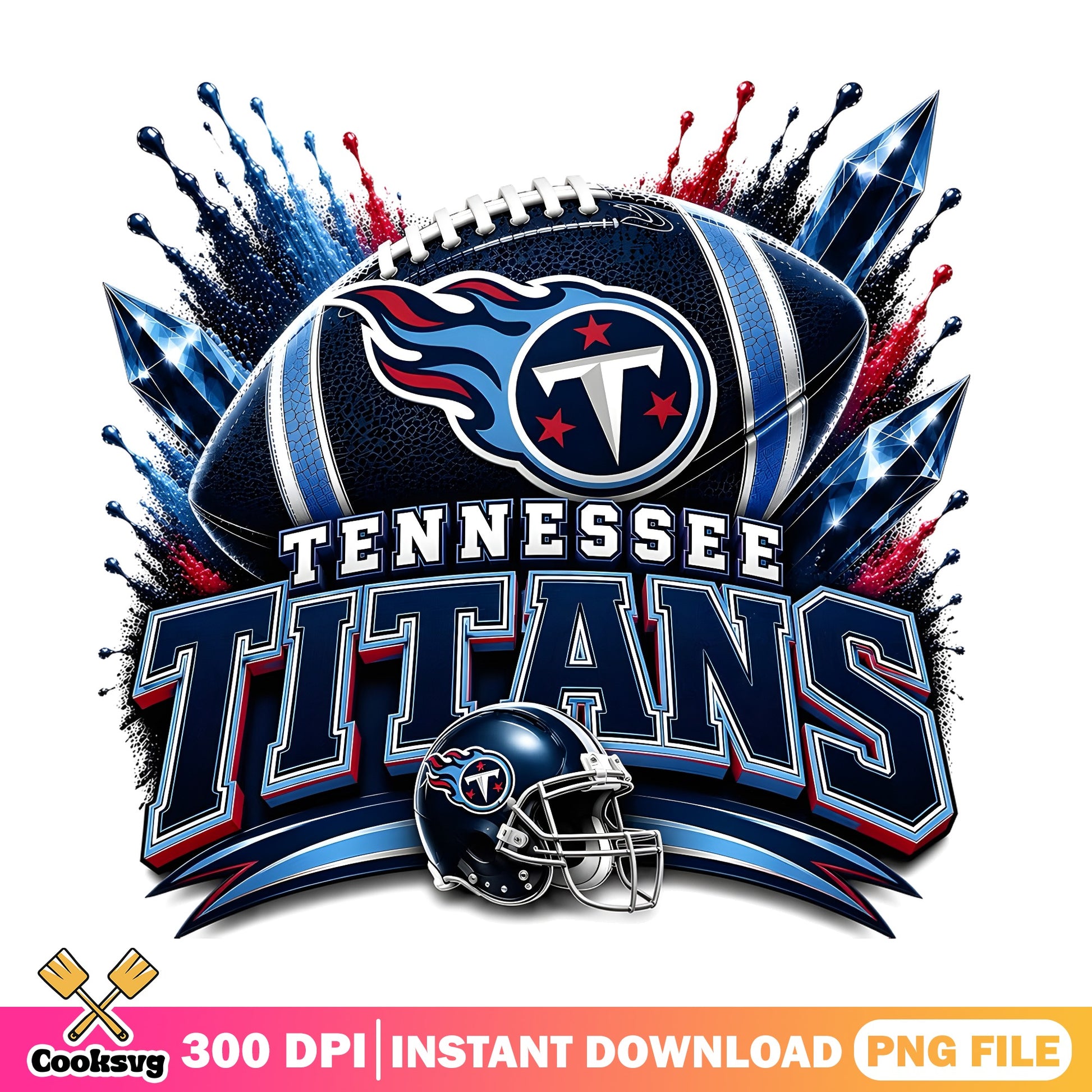 Tennessee Titans PNG, NFL Football Team Sublimation, Sports PNG