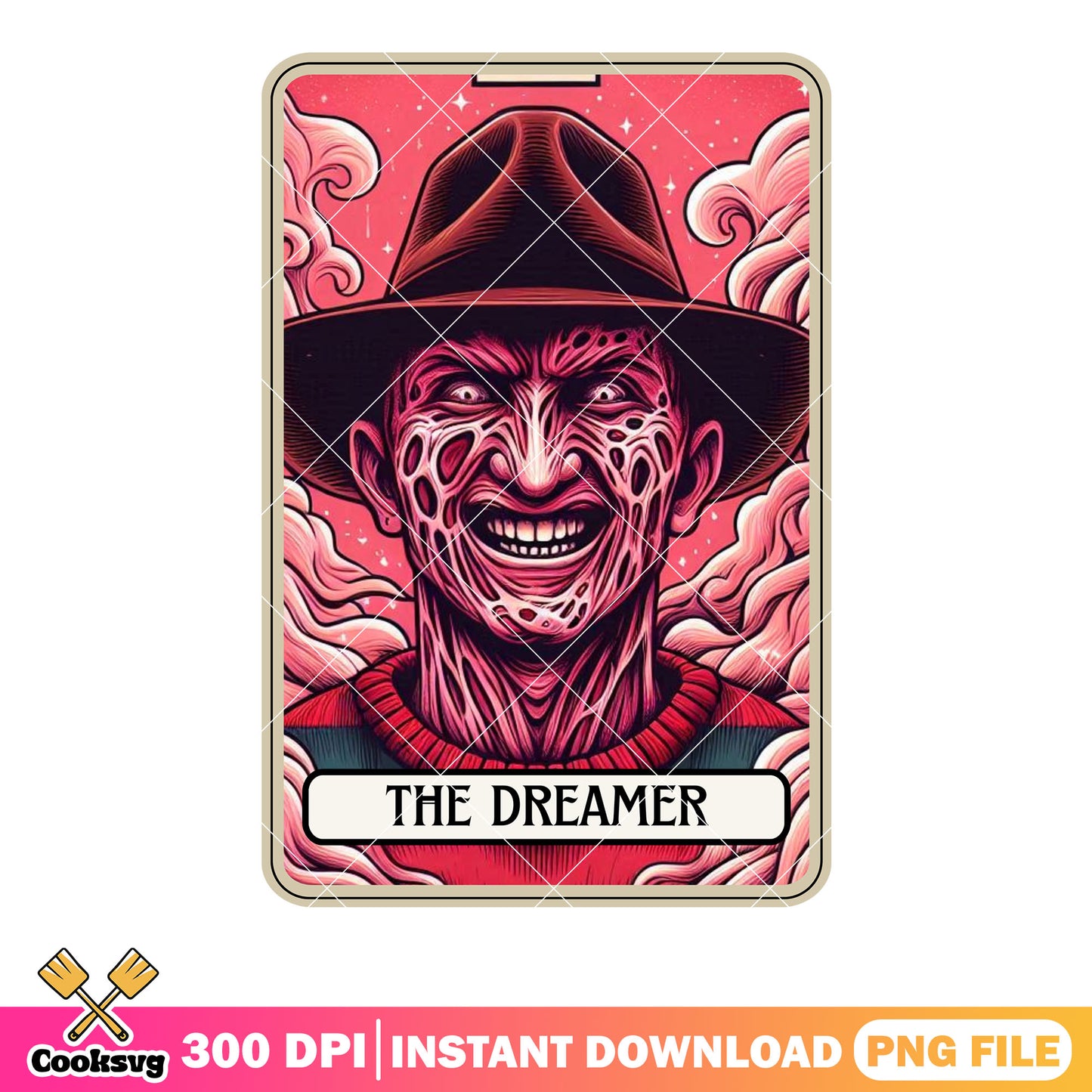 Terrorist Freddy Krueger png, spooky cloud png, cowboy hat​​ png