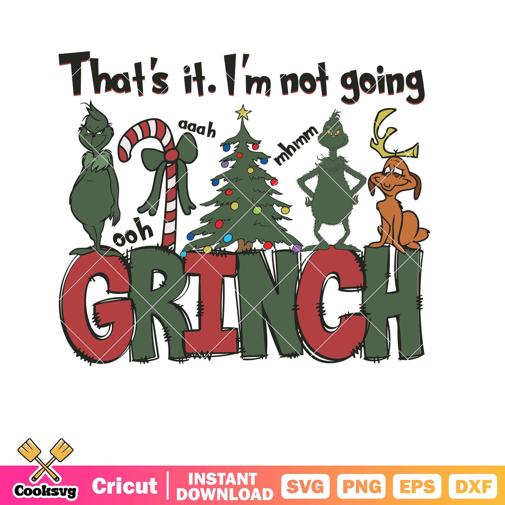 Thats It Im Not Going Grinch Max svg, the grinch and the dog svg