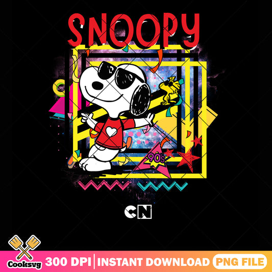 The 90s chilling dog png, 90s graphic png, vintage cartoon png