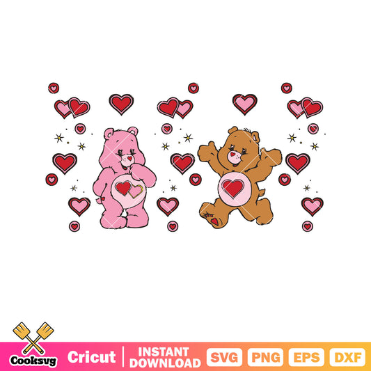 The Care Bears in valentine svg, care bears valentines day​ svg
