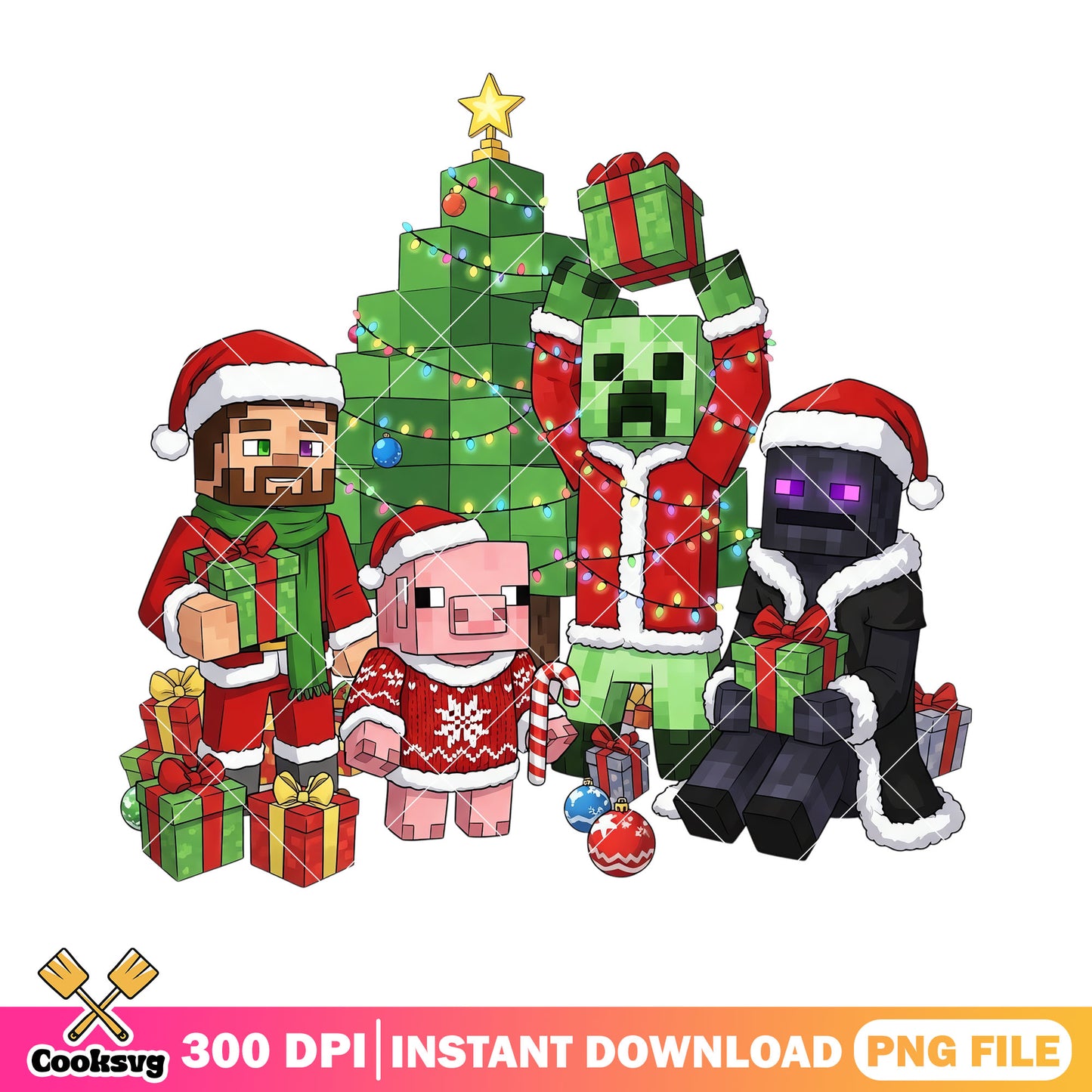 The Christmas mojang game png, minecraft​ png, merry christmas png