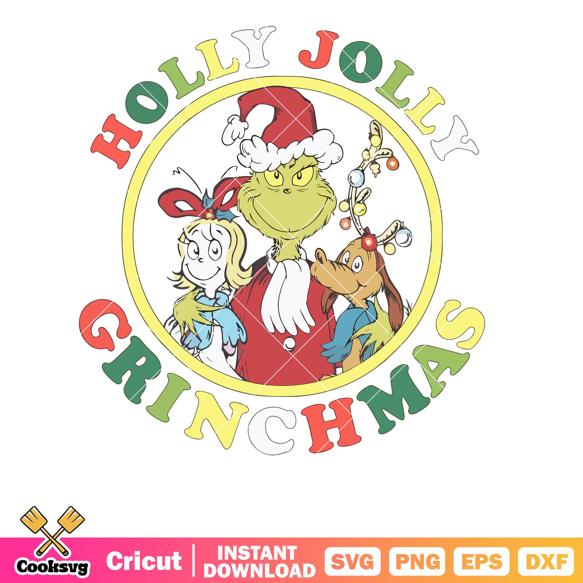 The Grinch Holly Jolly Grinchmas svg, holly jolly grinchmas​ svg