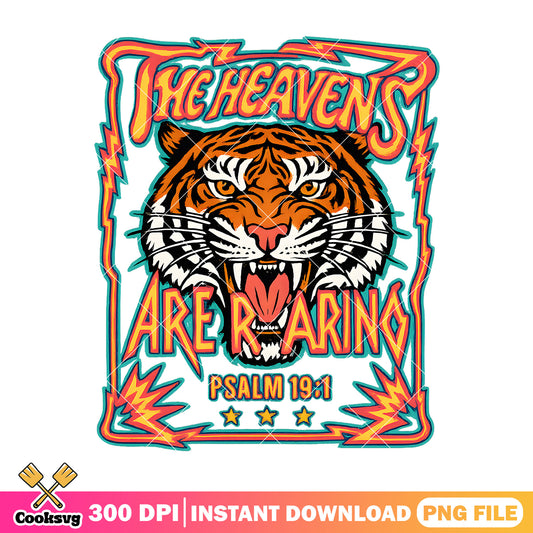 The Heavens Are Roaring png, Vibrant Christian png, Heavens Rooaring png