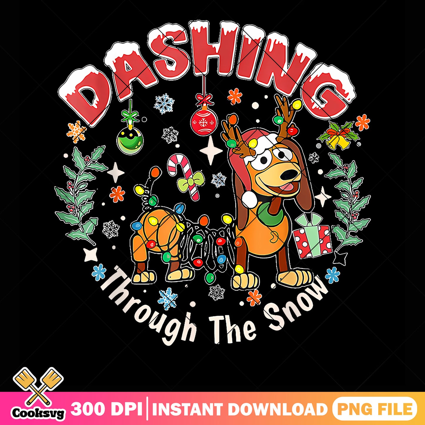 The Snow Dog Christmas png, merry christmas png, christmas gifts png