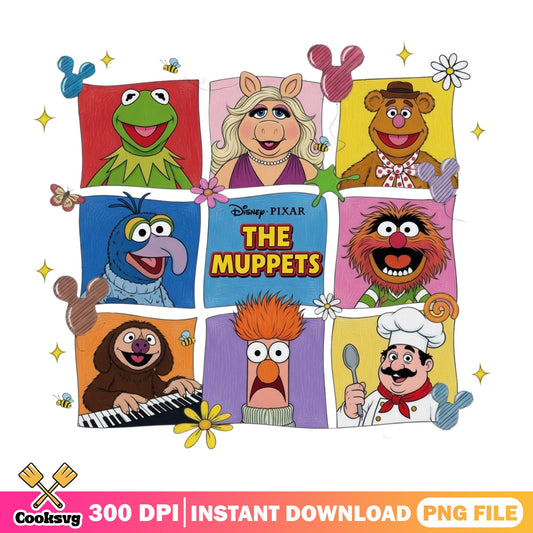 The Muppets Characters PNG, Disney Muppets PNG, Kermit PNG