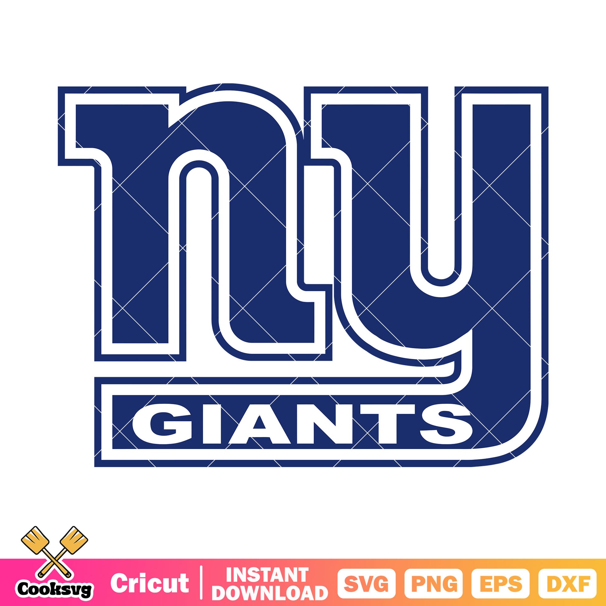 The big blue football team svg, ny giants svg, nfl logo svg