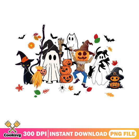 The black cat witch hat png, ghost blanket png, spooky halloween png