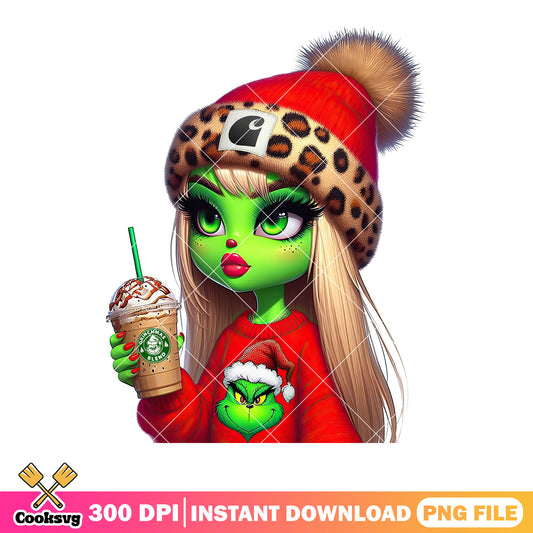 The chocolate grinch png, grinchmas png, christmas sweater png