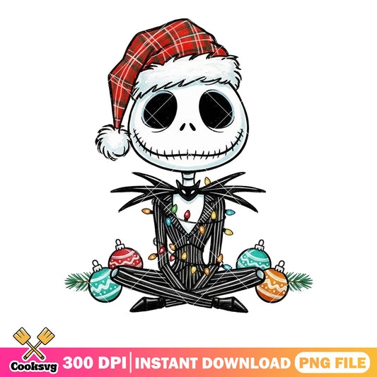 The christmas monster png, jack skelington png, christmas ball png