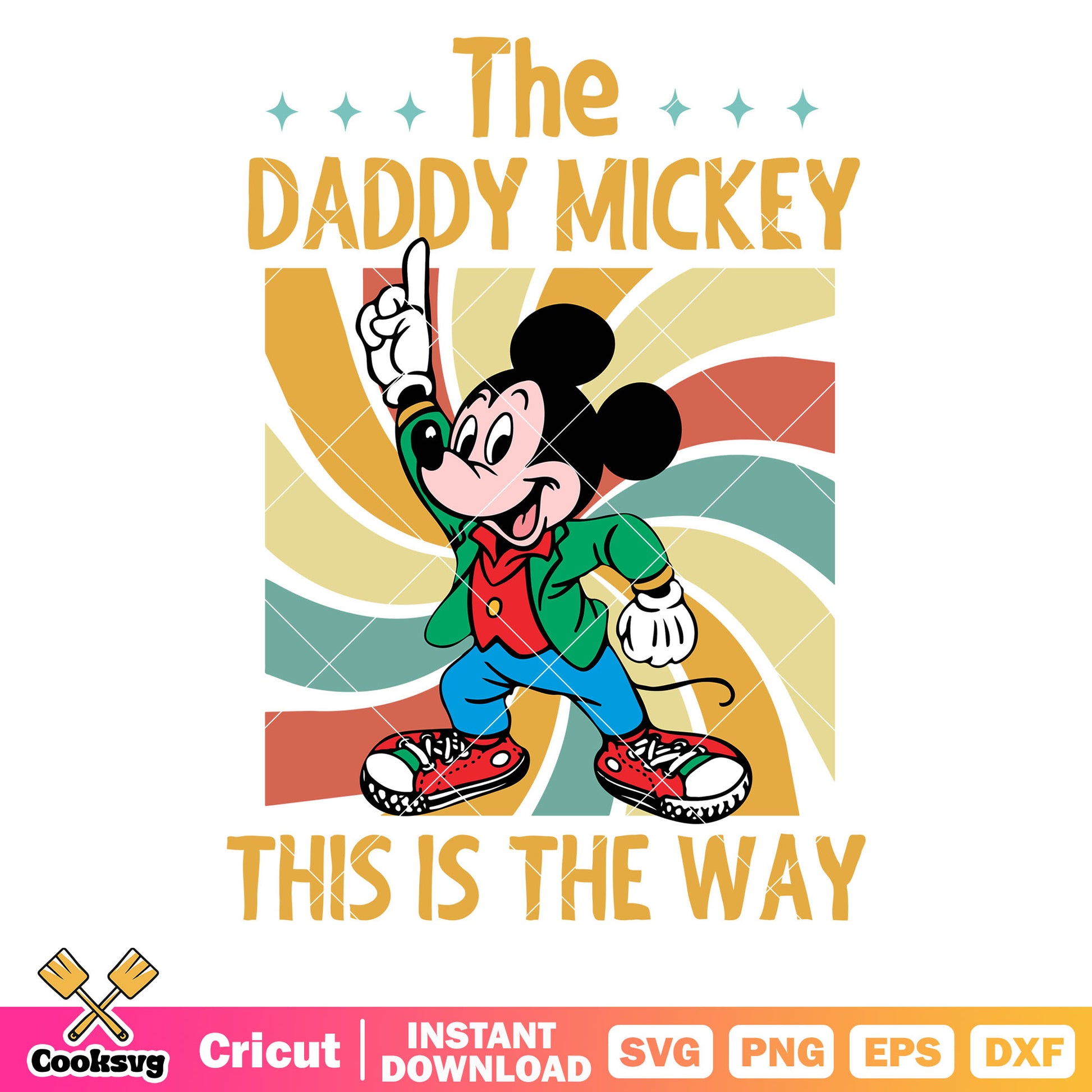 The daddy mickey this is the way svg, disney mickey dad svg, disney father day svg