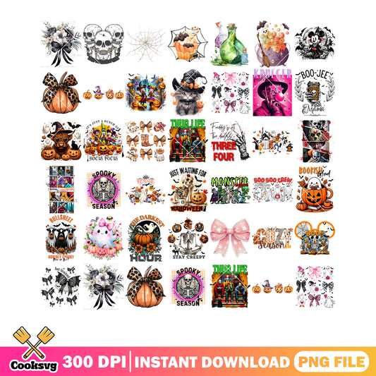 The darkest hour png bundle, scary ghost png, pink bow tie png