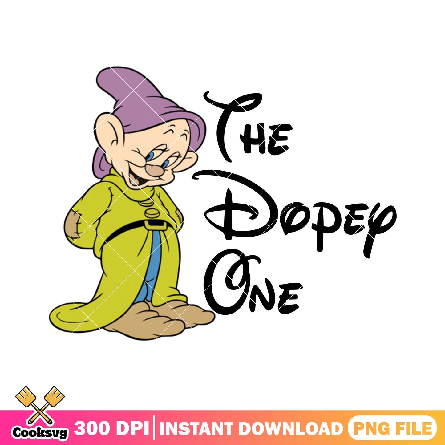 The dopey one black png, snow white png, snow white dwarfs​ png