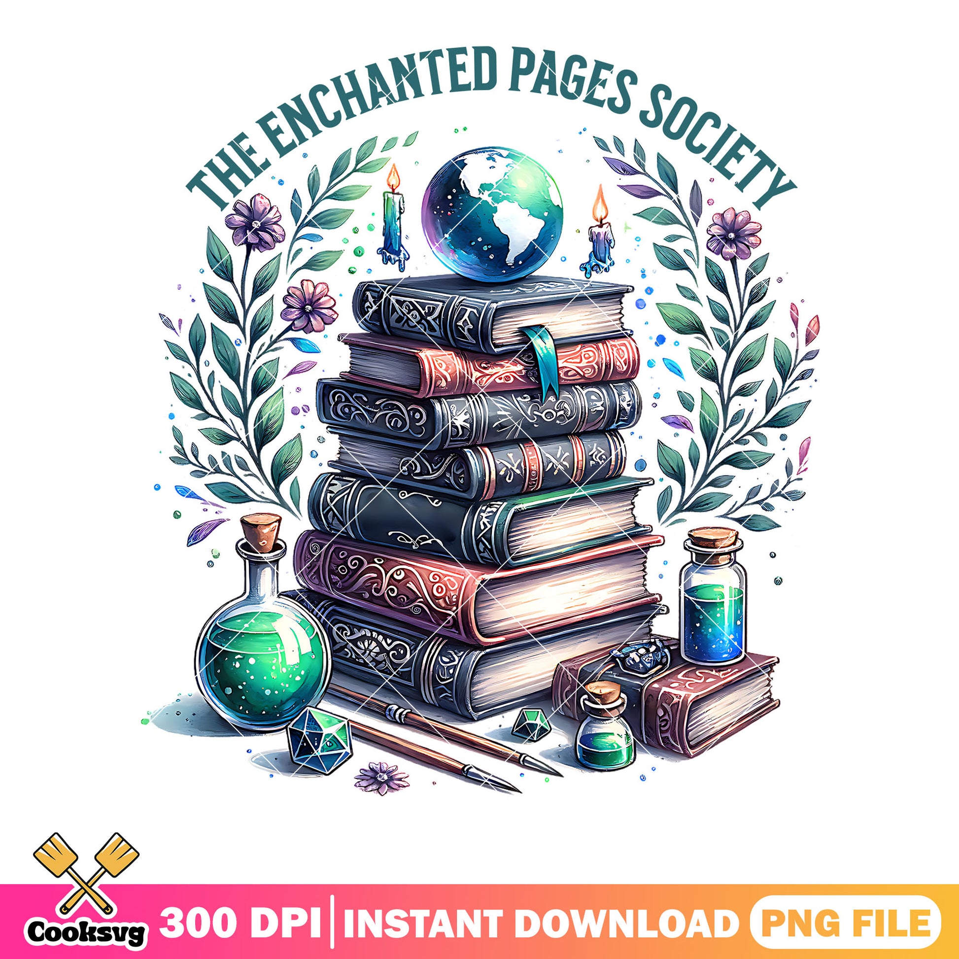 The enchanted pages society png, blue earth minn​ png halloween png