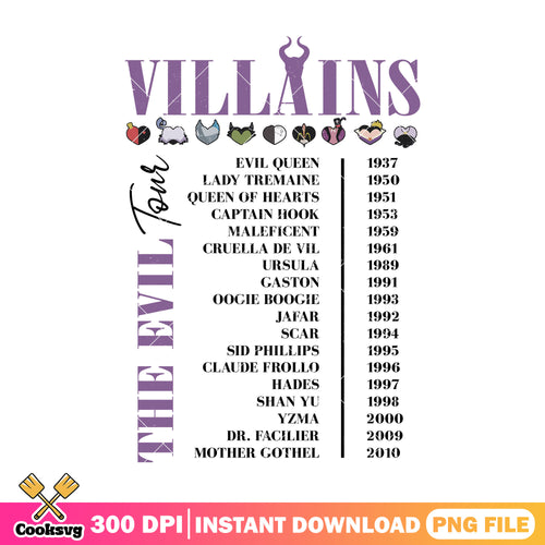 The evil tour design png, poster design png, halloween art png