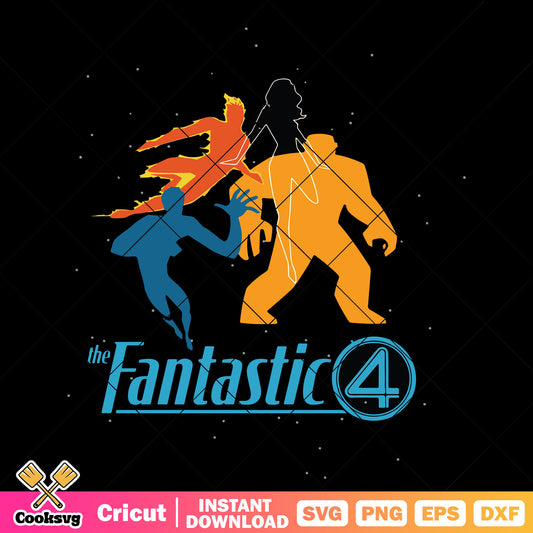The fantastic 4 design svg, fantastic 4 svg, fantastic 4 movie svg