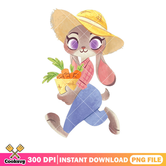 The farmer judy bunny png, judy hopps png, zootopia 2 png