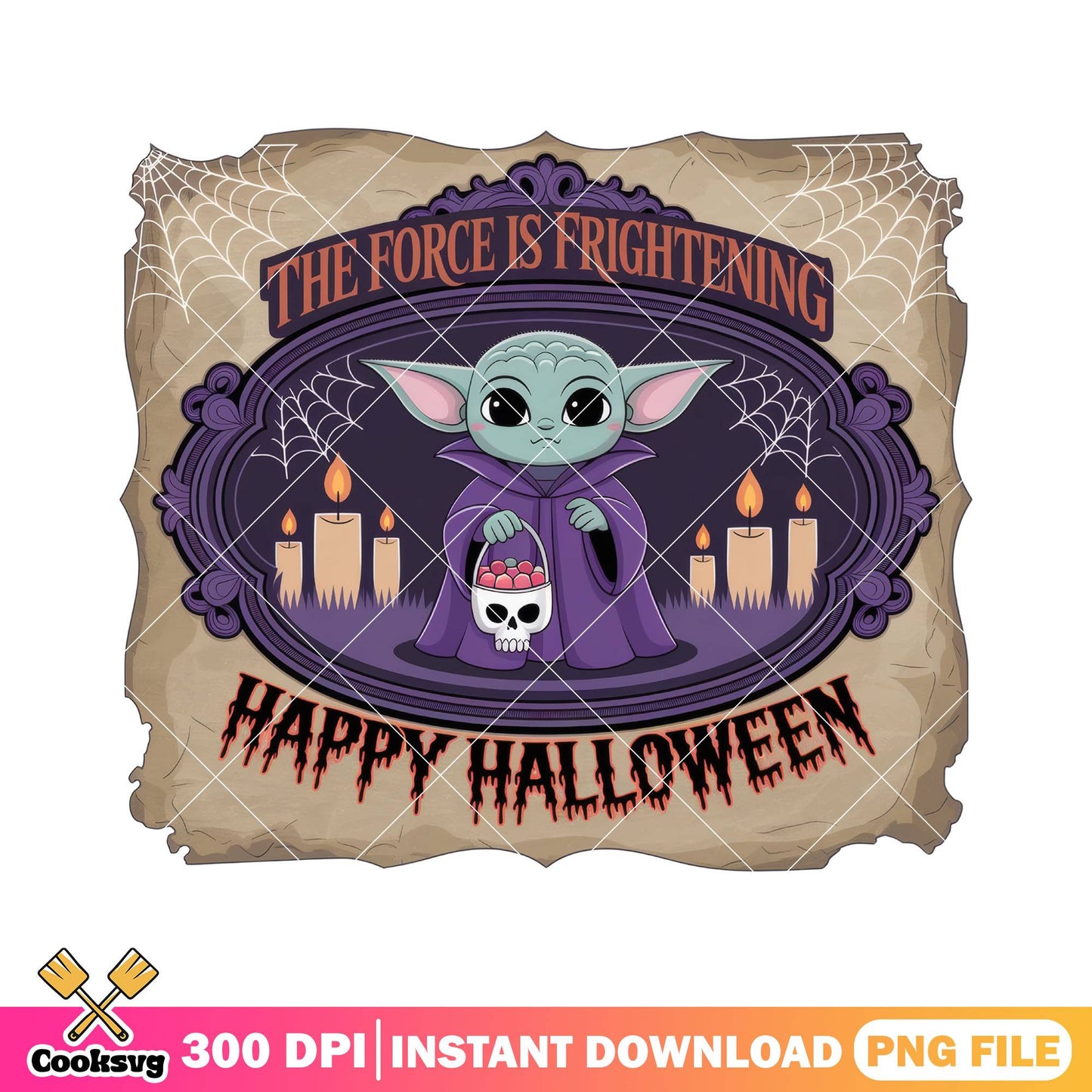 The force is frightening png, star wars png, halloween movie png