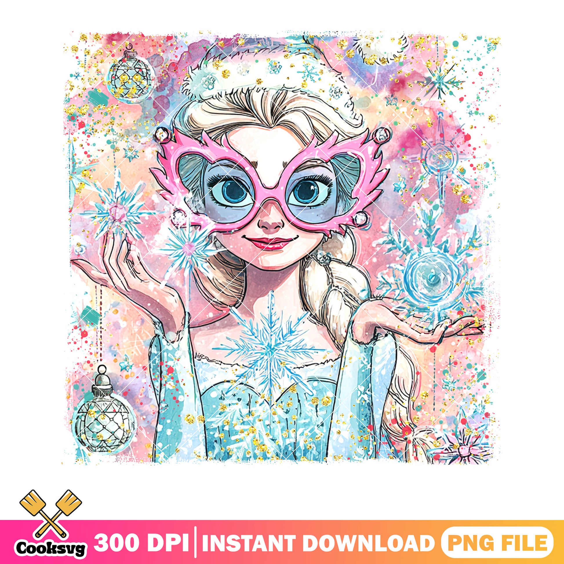 The frozen christmas png, elsa princess png, merry christmas png