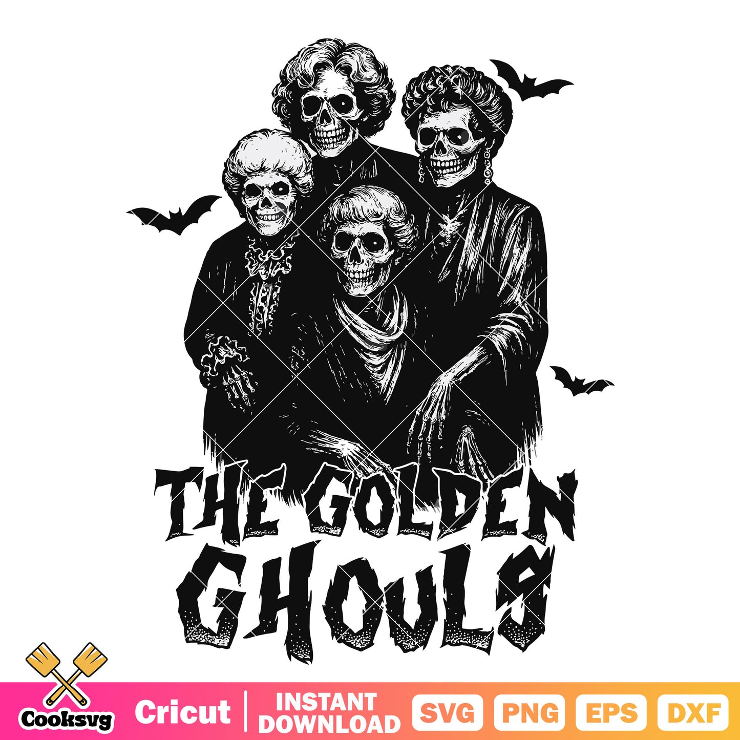 The golden ghouls svg, golden ghouls​ svg, halloween family svg