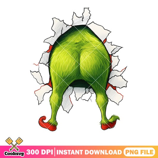 The grinch christmas png, green monster png, the grinch png