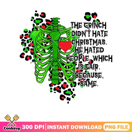 The grinch christmas skeleton png, grinch skeleton​ png, the grinch png